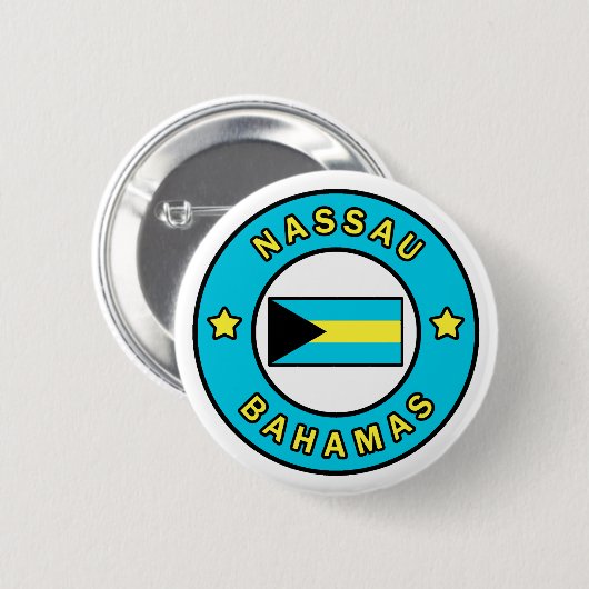 Nassau Bahamas Ronde Button 5,7 Cm (Voorkant /achterkant)