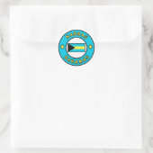 Nassau Bahamas Ronde Sticker (Tas)