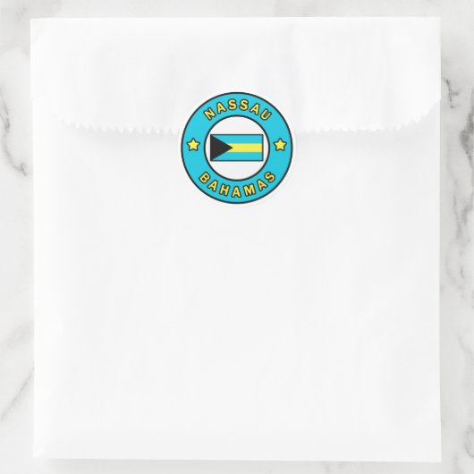 Nassau Bahamas Ronde Sticker (Tas)