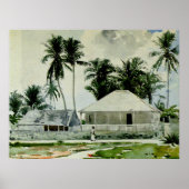 Nassau, Bahama's schilderij Poster (Voorkant)
