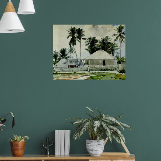 Nassau, Bahama's schilderij Poster (Woonkamer 1)