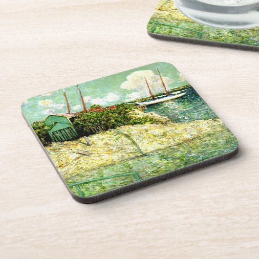 Nassau, Bahamas, schilderij van J. Alden Weir Drankjes Onderzetter (Linkerzijde)