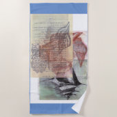 Nassau, Bahamas, Seashells: Beach Towel Strandlaken (Voorkant)