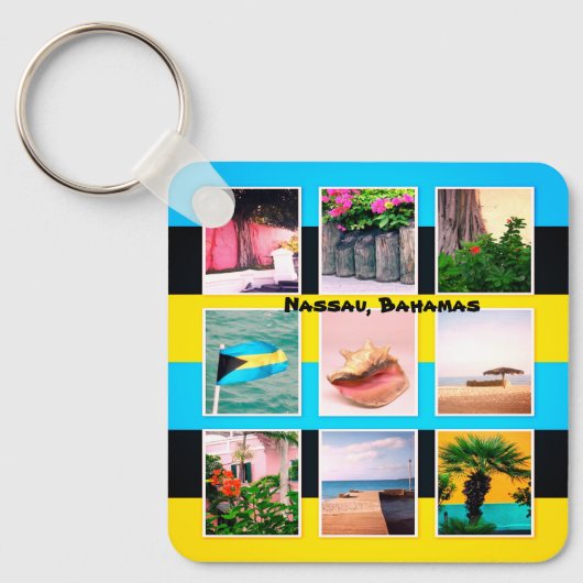 Nassau, Bahamas Sleutelhanger (Voorkant)