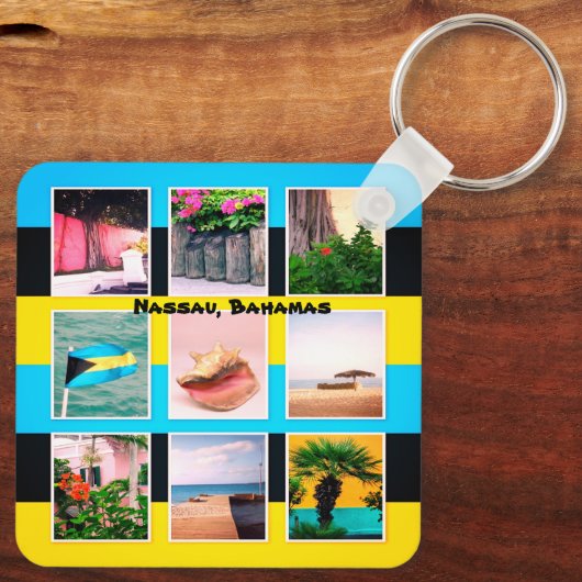 Nassau, Bahamas Sleutelhanger (Achterkant)