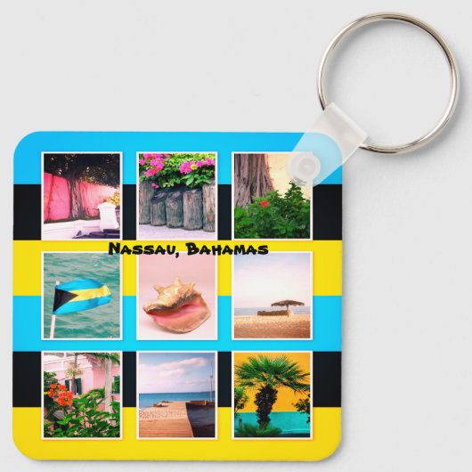 Nassau, Bahamas Sleutelhanger (Achterkant)