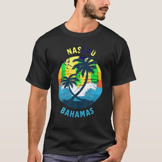 Nassau Bahamas Souvenir T-Shirt (Voorkant)
