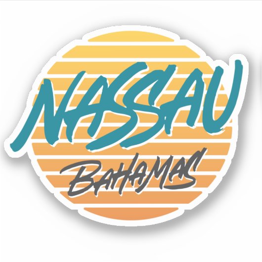 Nassau Bahamas Sticker (Voorkant)