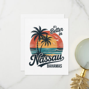 Nassau Bahama's Strand Zomer Bedankkaart