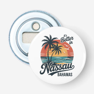 Nassau Bahama's Strand Zomer Button Flesopener