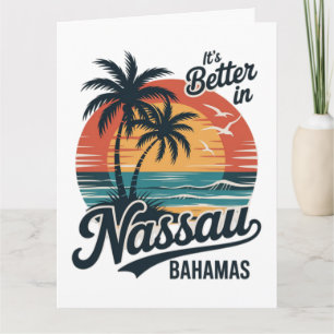Nassau Bahama's Strand Zomer Kaart