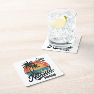 Nassau Bahama's Strand Zomer Kartonnen Onderzetters