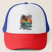 Nassau Bahama's Strand Zomer Trucker Pet (Voorkant)