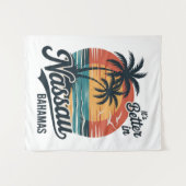 Nassau Bahama's Strand Zomer Wandkleed (Voorkant (horizontaal))