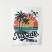 Nassau Bahama's Strand Zomer Wandkleed (Voorkant)