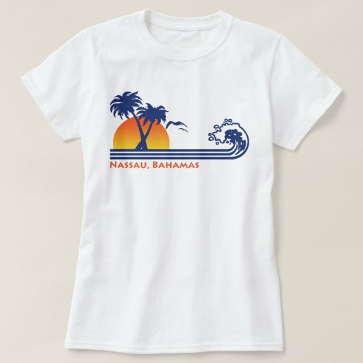 Nassau Bahamas T-shirt (Design voorkant)