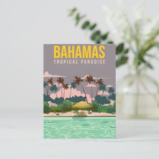  nassau Bahama's tropische eilandvakantie Briefkaart (Staand voorkant)