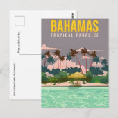  nassau Bahama's tropische eilandvakantie Briefkaart (Voorkant / Achterkant)