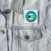 Nassau Bahamas Vierkante Button 5,1 Cm (In situ)