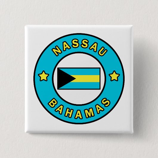 Nassau Bahamas Vierkante Button 5,1 Cm (Voorkant)