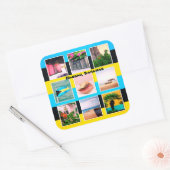 Nassau, Bahamas Vierkante Sticker (Envelop)