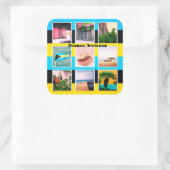 Nassau, Bahamas Vierkante Sticker (Tas)