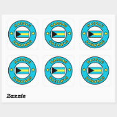 Nassau Bahamas Vierkante Sticker (Vel)