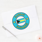 Nassau Bahamas Vierkante Sticker (Envelop)
