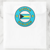 Nassau Bahamas Vierkante Sticker (Tas)