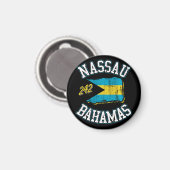 Nassau Bahama's Vlag magneet Vakantie Cruise 242 (Voorkant / Achterkant)