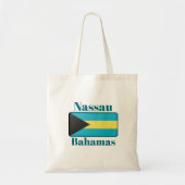 Nassau Bahamas Vlag Tote Bag (Voorkant)
