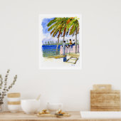 Nassau Beach print (Keuken)