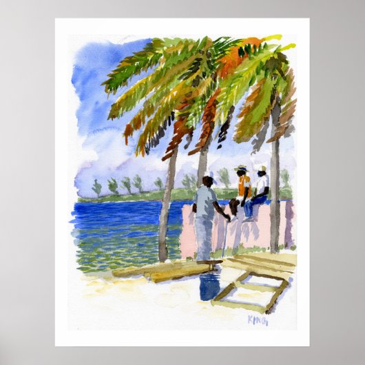 Nassau Beach print (Voorkant)