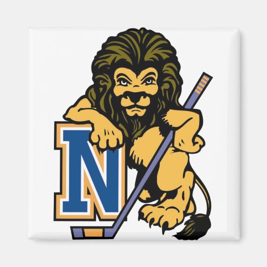 Nassau County Lions Hockey Magneet (Voorkant)