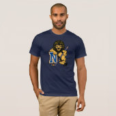 Nassau County Lions T-Shirt in Dark Navy (Voorkant volledig)