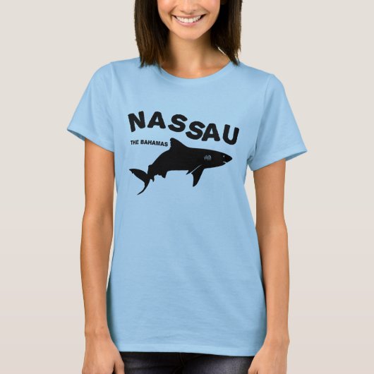 Nassau - De Bahamas-haaienduiker T-Shirt (Voorkant)