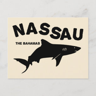 Nassau - De Bahamas-haaienduiker T-Shirt Briefkaart