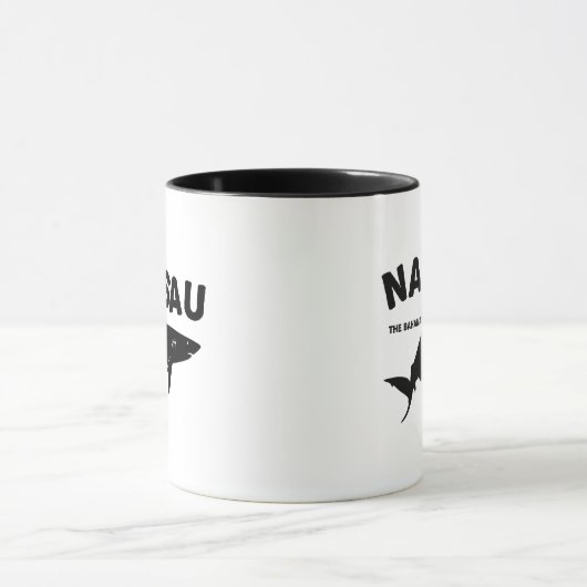 Nassau - De Bahamas-haaienduiker T-Shirt Mok (Midden)