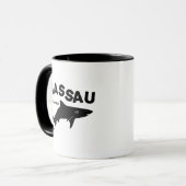 Nassau - De Bahamas-haaienduiker T-Shirt Mok (Voorkant links)