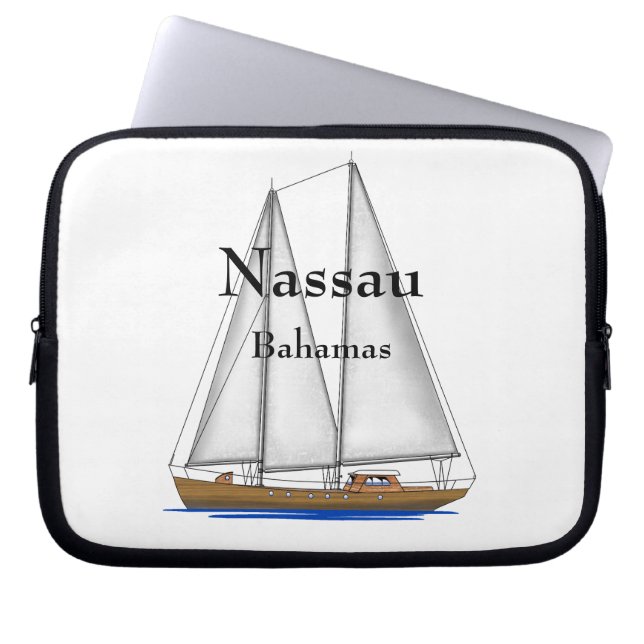 Nassau de Bahamas Laptop Sleeve (Voorkant)