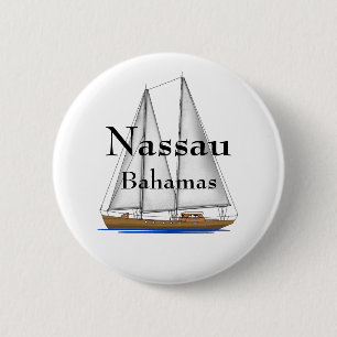 Nassau de Bahamas Ronde Button 5,7 Cm