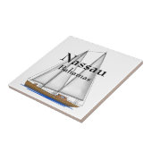 Nassau de Bahamas Tegeltje (Zijkant)