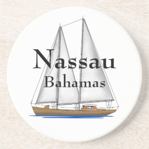 Nassau de Bahamas Zandsteen Onderzetter