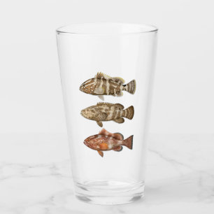 Nassau, Goliath en Red Grouper Drink Glass Glas