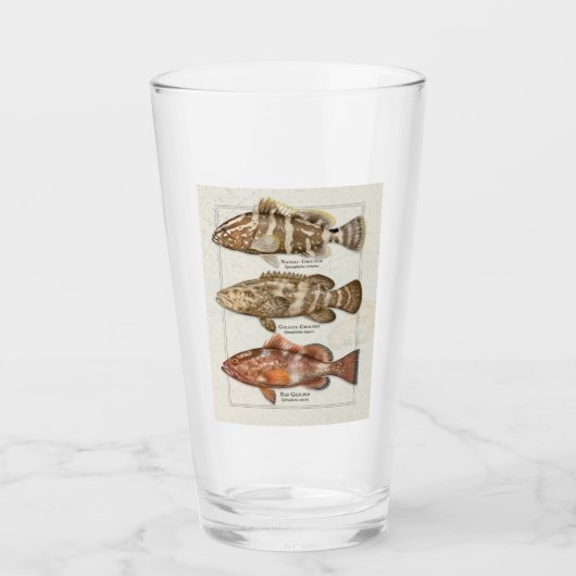 Nassau, Goliath en Red Grouper Drink Glass Glas (Voorkant)