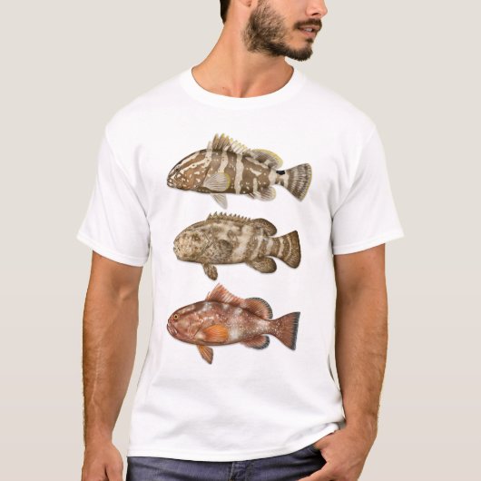 Nassau, Goliath en Red Grouper T-shirt (Voorkant)