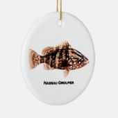 Nassau Grouper Keramisch Ornament (Rechts)