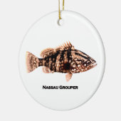 Nassau Grouper Keramisch Ornament (Links)