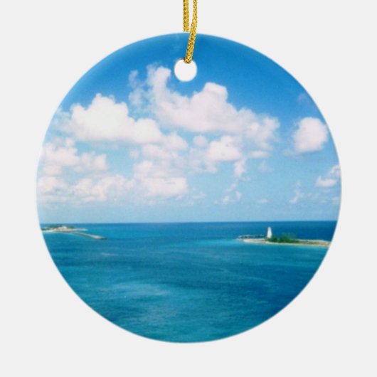 Nassau Harbor Dated Ornament (Voorkant)