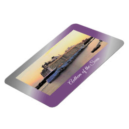 Nassau Harbor Daybreak met cruise Ship Magneet